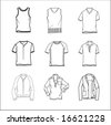 stock photo : men's casual fashion set.