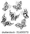 Abstract Butterfly Designs