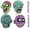 Cartoon Zombie Head