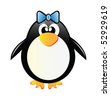 girl penguin clipart