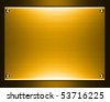 Gold Metal Plate