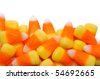 Halloween Candy Corn Isolated on White - stock photo