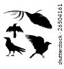 Download Crow/Raven Silhouettes Stock Vector Illustration 41854939 ...