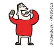Starving Cartoon Man