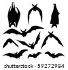 Hanging Bat Silhouette