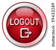 logout icon blue