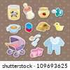 Baby Icons Set Stock Vector Illustration 122904022 : Shutterstock