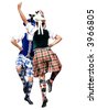 Cartoon Highland Dancers