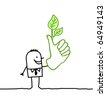 Green Thumb Cartoon