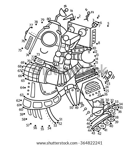 Coloring Page Kids Outer Space Astronaut Stock Illustration 114296887 ...