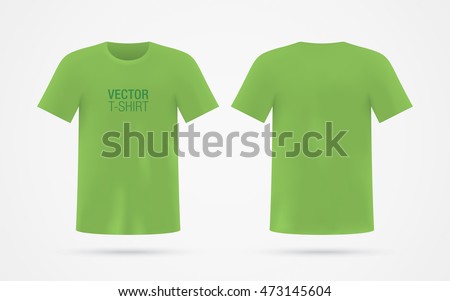 Download Green Vector Tshirt Template Isolated On Stock Vector ...