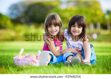 Two Little Girls Hugging Stock Photos, Images, & Pictures | Shutterstock