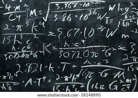 Quantum Mechanics Formulas On Blackboard Stock Photo 27955571 ...