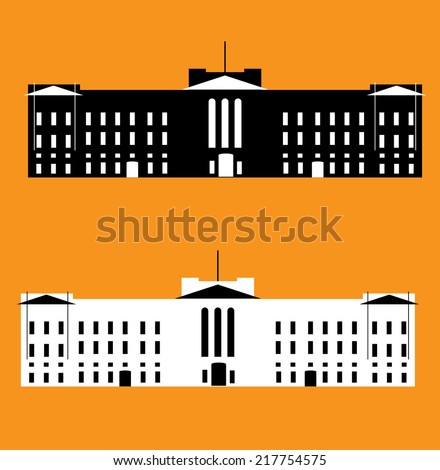 Buckingham Palace Stock Vector 217754560 - Shutterstock