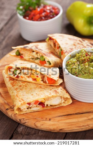 Chicken Quesadilla Stock Images, RoyaltyFree Images  Vectors  Shutterstock