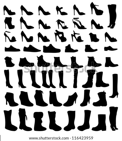 Shoes silhouette Stock Photos, Images, & Pictures | Shutterstock