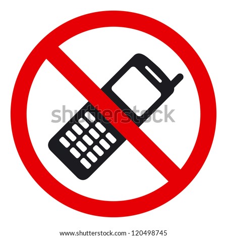 Ban Telephone Symbol Phone Prohibited Call Stock Vector 320470475 ...