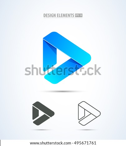 Triangle Logo Stock Images Royalty Free Images Vectors Shutterstock Material Design App Icon Template