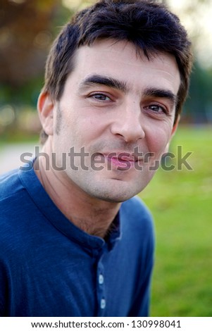 Portrait Handsome Man Goatee His Early Stock Photo 