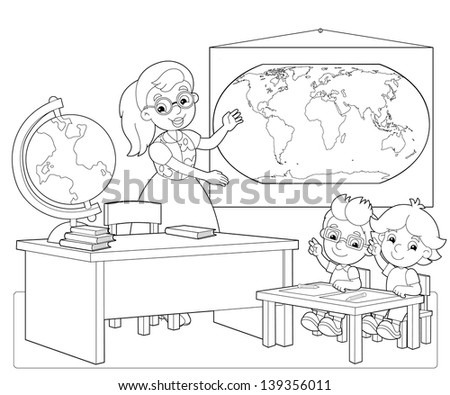 Kindergarten Classroom Coloring Pages