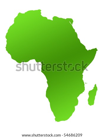 Africa Outline Continent Map Stock Photos, Africa Outline Continent Map ...