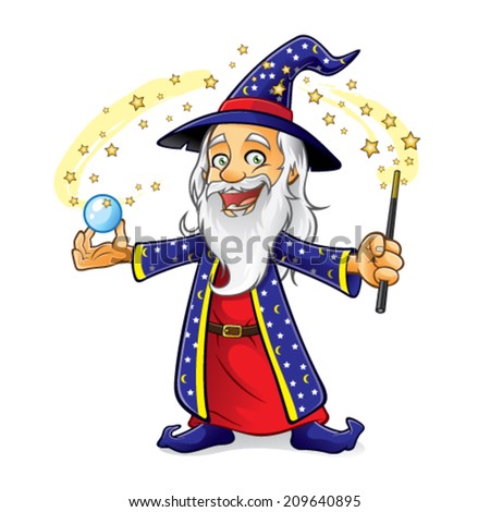 Blue Wizard Stock Vectors & Vector Clip Art | Shutterstock