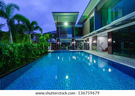 Inground Pools At Night swimming-pool stock images, royalty-free images & vectors Inground Pools At Night swimming-pool stock images, royalty-free images & vectors