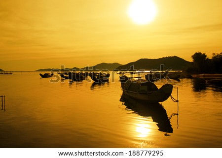 Morning Cau Hai lagoon (Thua Thien Hue, Vietnam)