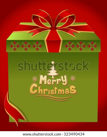 Merry Christmas Gift Christmas Background Vector Stock Vector 323490434 - Shutterstock