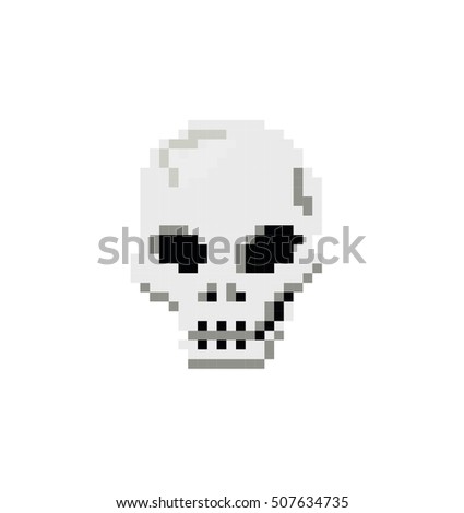 Pixel Skull Stock Images, Royalty-Free Images & Vectors | Shutterstock