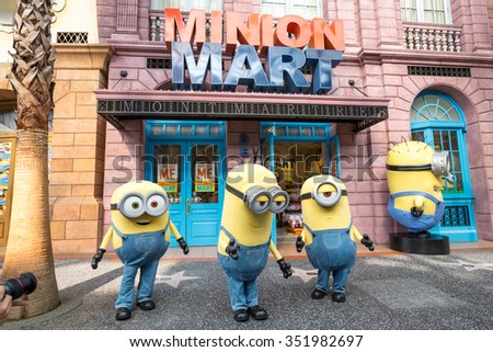 Singapore August 29 Minion Universal Studios Stock Photo 351982697 ...