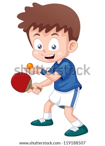 tennis vector table Table Player Cartoon Illustration Tennis à¹€à¸§à¸à¹€à¸•à¸­à¸£à¹Œà¸ªà¸•à¹‡à¸­à¸