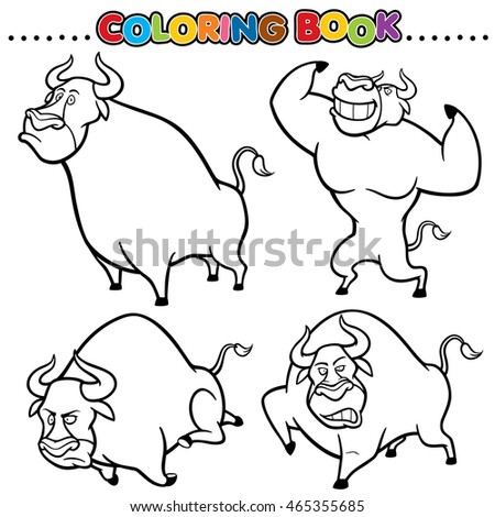 Vector Illustration Cartoon Angry Bull Stock Vector 181366373 ...