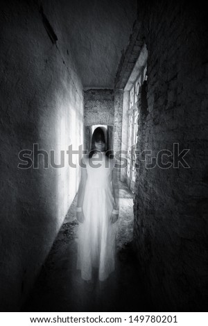 Man dressed in black ghost Man dressed in black ghost