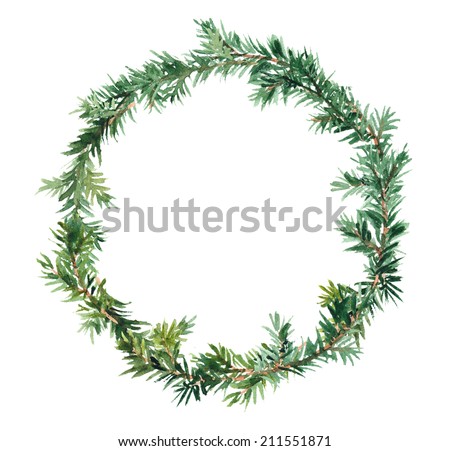 Watercolor wreath Stock Photos, Images, & Pictures | Shutterstock