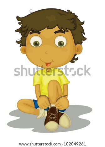 Tying Shoes Stock Vectors & Vector Clip Art | Shutterstock