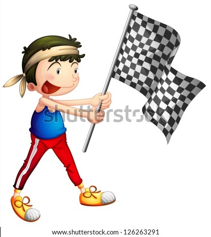 Racing Flag Cartoon Stock Images, Royalty-Free Images & Vectors ...