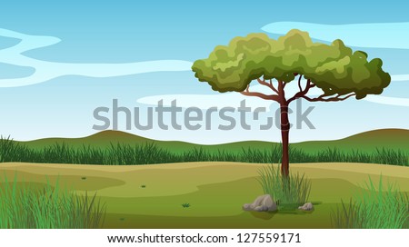 Huge Mangotree Mangoes By Village Road Stock Vector 60779725 - Shutterstock