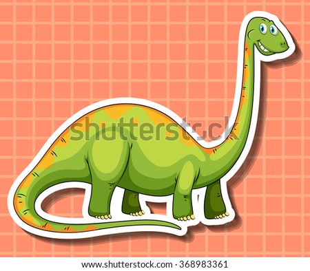 dinosaur with long thing on back of head