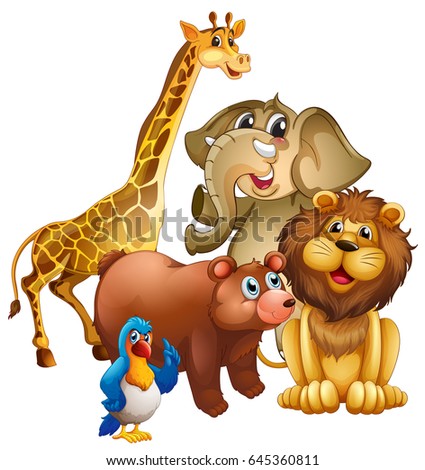 Illustration Zoo Entrance On White Background Stock Vector 121110319 ...