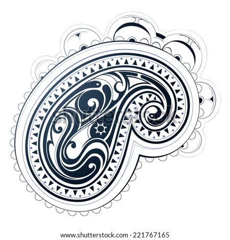 Maori Style Tattoo Design Chest Sleeve Stock Vector 556679965 ...