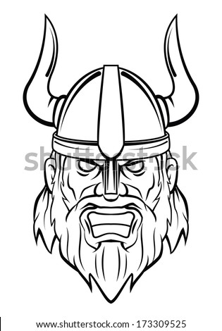 Vikings Head Stock Vector 216426865 - Shutterstock