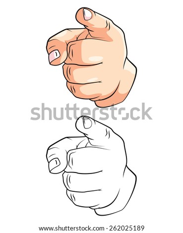 Pointing Finger Stock Vector 146238842 - Shutterstock