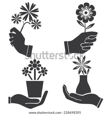 Hand Holding Flower Stock Images, Royalty-Free Images & Vectors