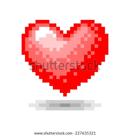 Pixel Heart Stock Images, Royalty-Free Images & Vectors | Shutterstock