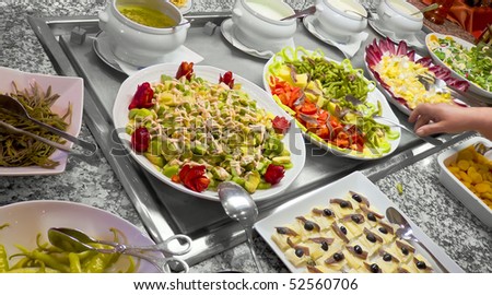 Sweet Buffet Catering Food Wedding Party Stock Photo 52560703