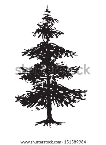 Pine Tree Stock Vector (Royalty Free) 151589984 - Shutterstock