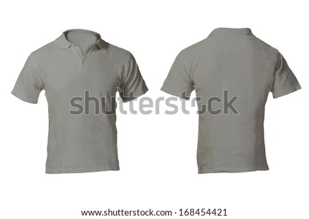 Download Mens Blank Grey Polo Shirt Front Stock Photo (Edit Now) 168454421 - Shutterstock