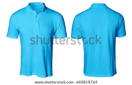 Blank Polo Shirt Mock Template Front Stock Photo 660818764 ...