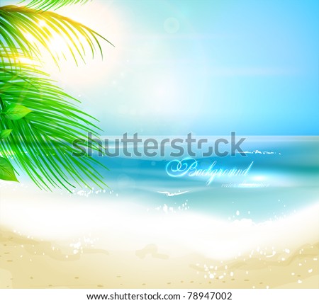 sea beach for summer design eps 10